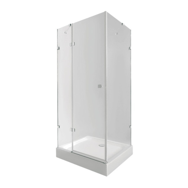Набор Qtap душевая кабина Capricorn CRM1099SC6 Clear 2020x900x900 мм + поддон Tern 309912C 90x90x12 см с сифоном