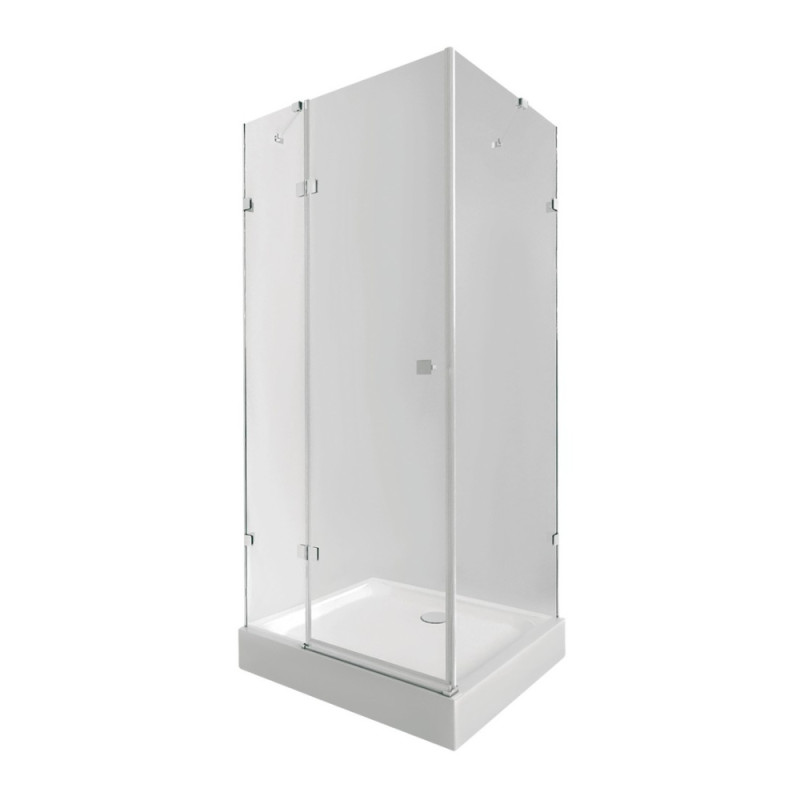 Набор Qtap душевая кабина Capricorn CRM1099SC6 Clear 2020x900x900 мм + поддон Tern 309912C 90x90x12 см с сифоном