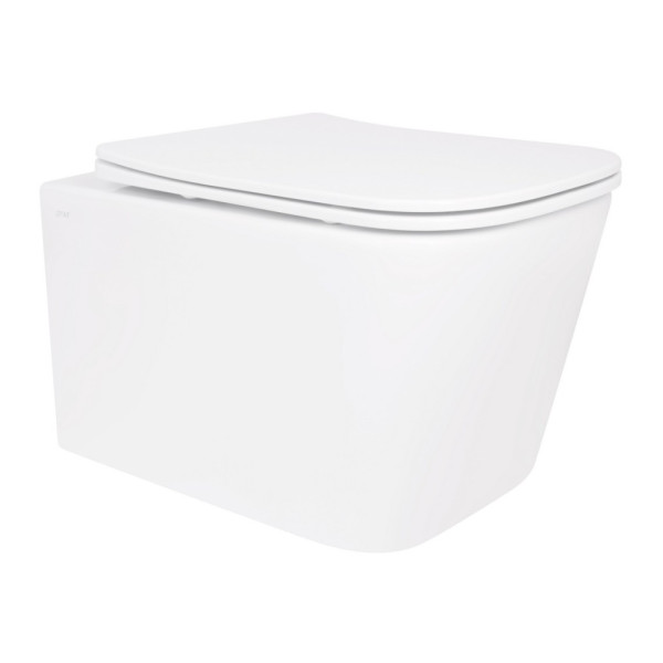 Унитаз подвесной Qtap Crow безободковый с сиденьем Soft-close QT05335171W