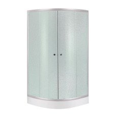 Душевая кабина Lidz Latwa SC80x80.SAT.LOW.FR, стекло Frost 4 мм + Lidz Душевой поддон KAPIELKA ST80x80x15
