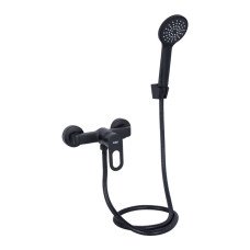 Смеситель для душа Lidz Latwa 010 (с душевым гарнитуром) (k40) LDLAT010BLA45421 Black