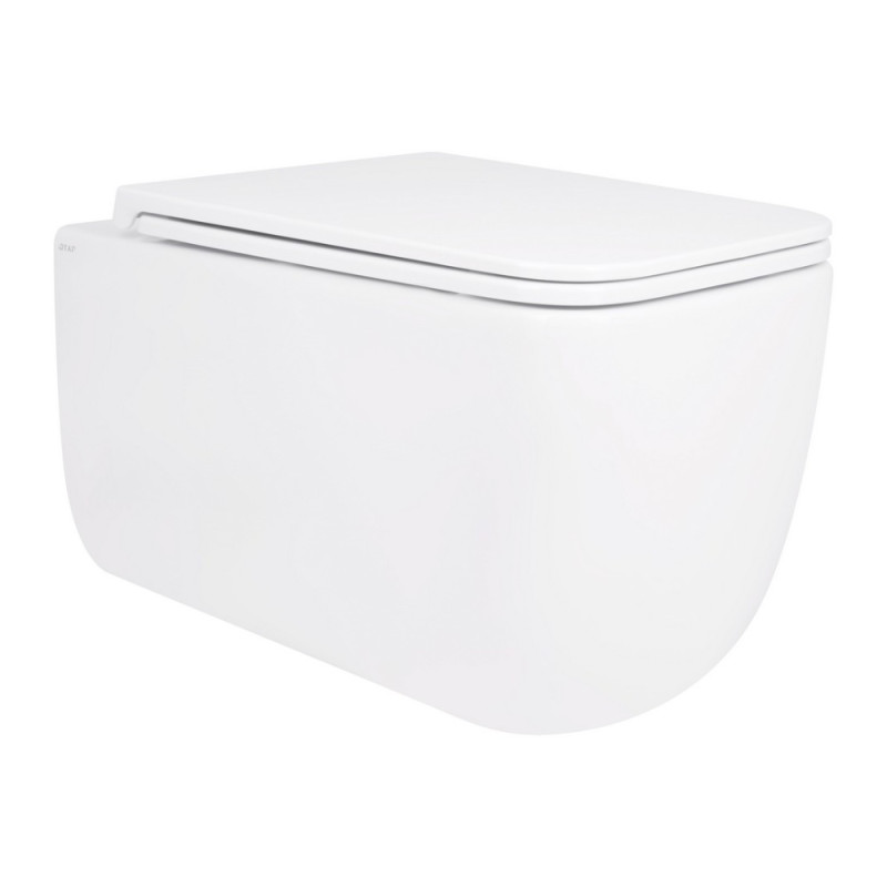 Унитаз подвесной Qtap Gemini безободковый с сиденьем Soft-close QT2533076EUQW