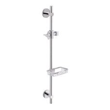 Стійка універсальна Qtap Sprha 700 мм округла з полицею QT003 Chrome