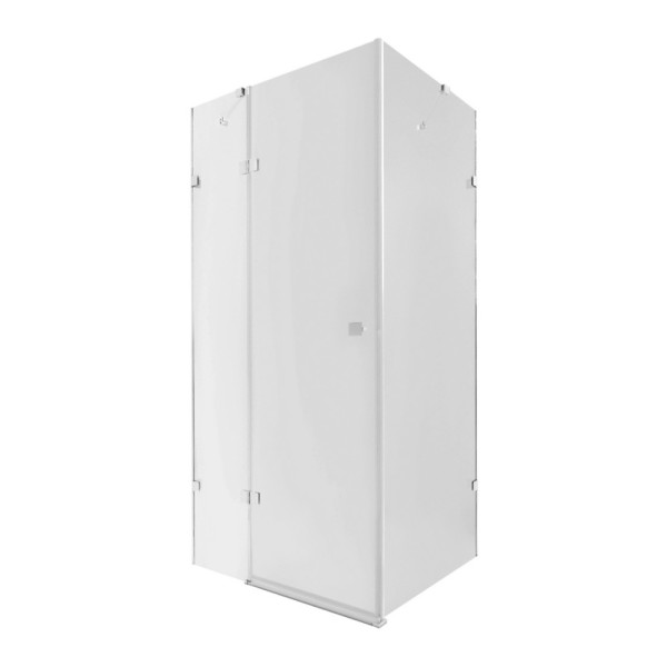 Душевая кабина Qtap Capricorn CRM1018RC6 100х80 см, стекло Clear 6 мм, CalcLess, без поддона