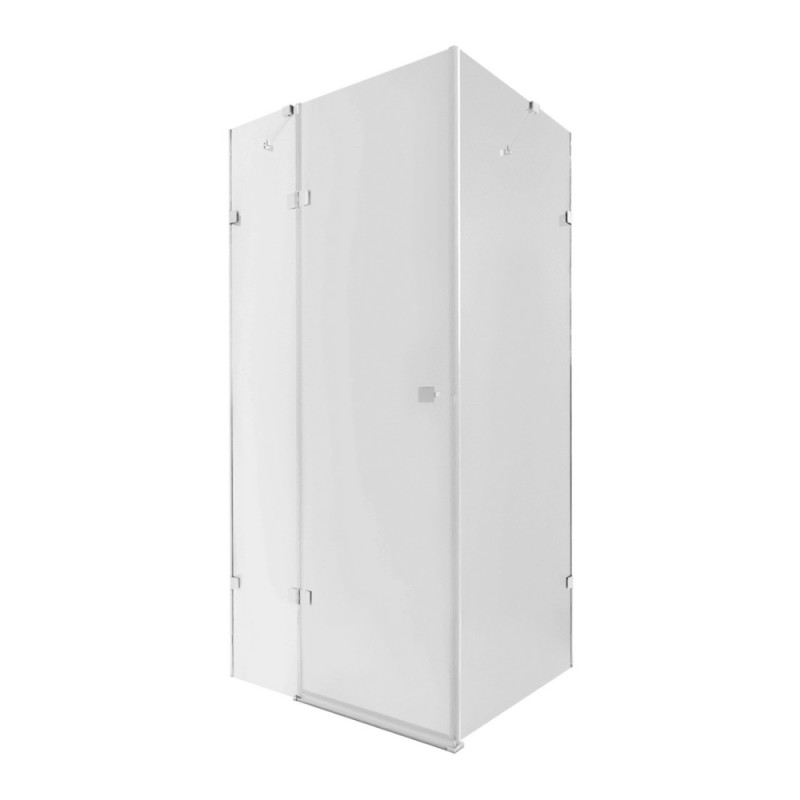 Душевая кабина Qtap Capricorn CRM1018RC6 100х80 см, стекло Clear 6 мм, CalcLess, без поддона
