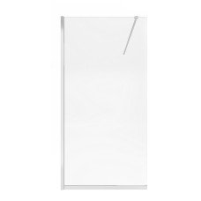 Душова перегородка Qtap Walk-In Standard CRM201.C8 100х200 см, скло Clear 8 мм, покриття CalcLess