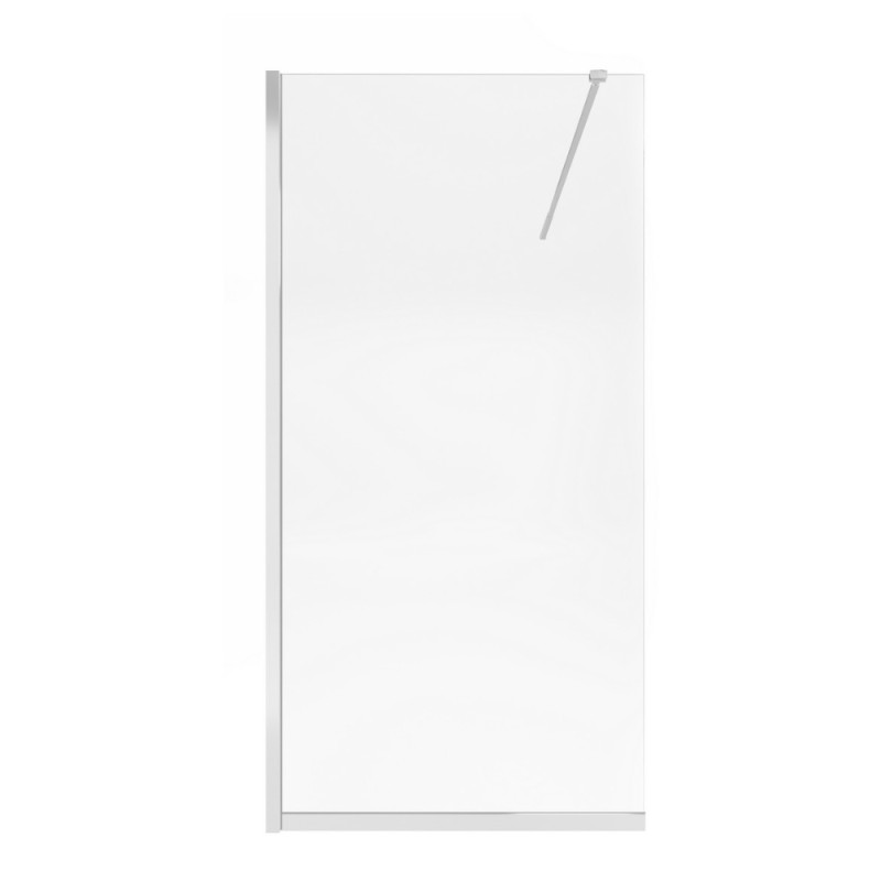 Душевая перегородка Qtap Walk-In Standard CRM201.C8 100х200 см, стекло Clear 8 мм, покрытие CalcLess