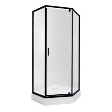Набір Qtap душова кабіна Scorpio BLA10995-AC6 Clear 2120x900x900 мм + піддон Diamond 309912 90x90x12 см з сифоном