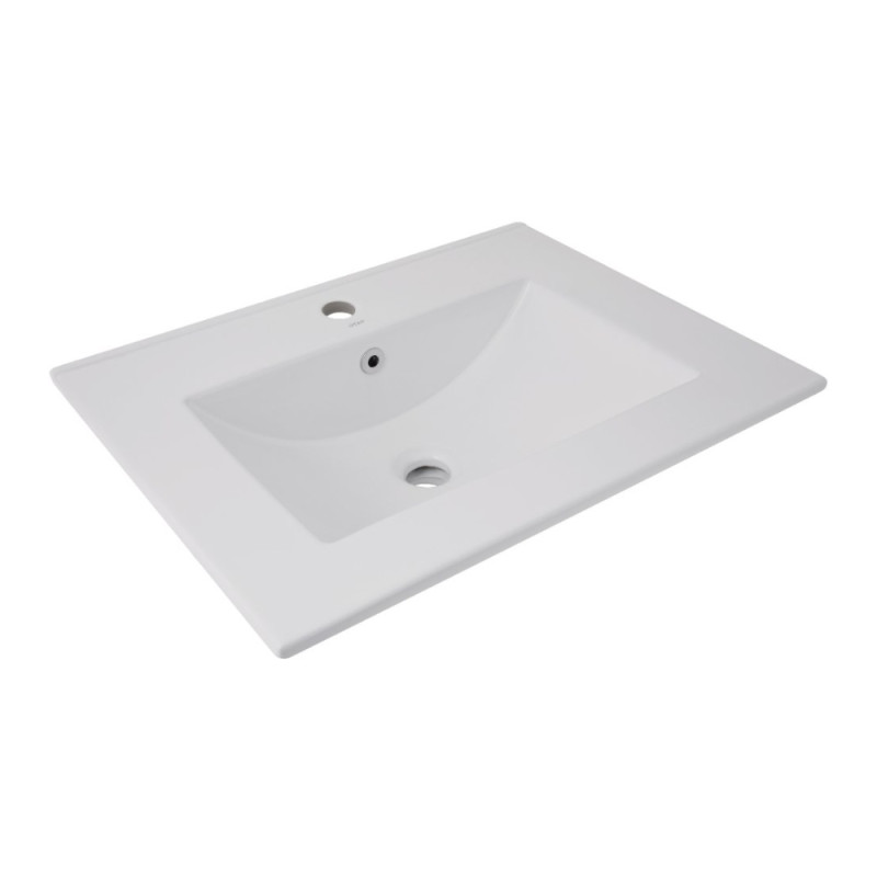 Раковина Qtap Albatross 620х460х180 White без донного клапана QT01113060CW1