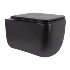 Унітаз підвісний Qtap Gemini безободковий з сидінням Soft-close QT2533076EUQMB