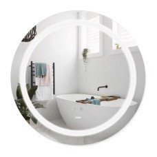 Дзеркало Lidz Aria R600 з LED-підсвічуванням Touch, з антизапотіванням, з димером, рег. яскравості LD78LR600
