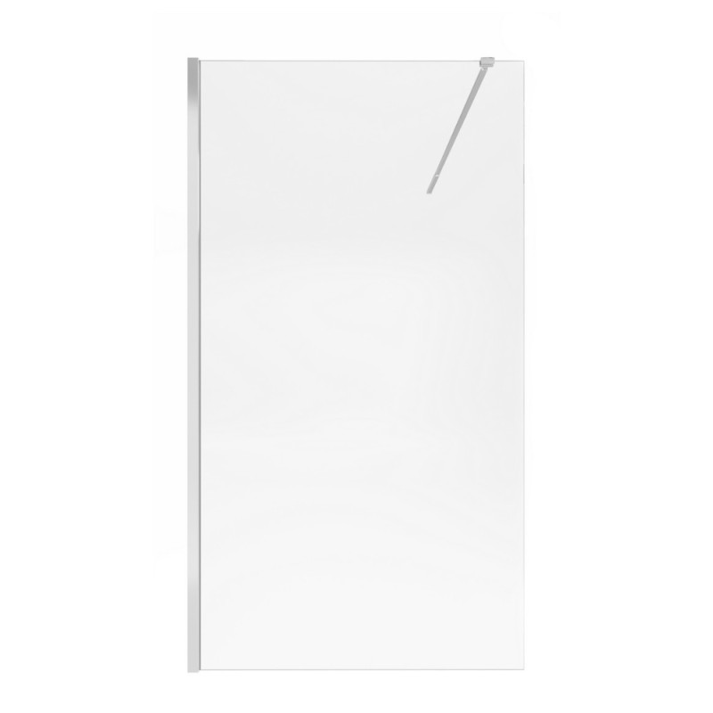 Душова перегородка Qtap Walk-In Standard CRM2011.C8 110х200 см, скло Clear 8 мм, покриття CalcLess
