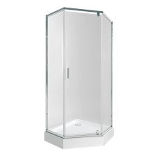 Набір Qtap душова кабіна Scorpio CRM10995-AC6 Clear 2120x900x900 мм + піддон Diamond 309912 90x90x12 см з сифоном