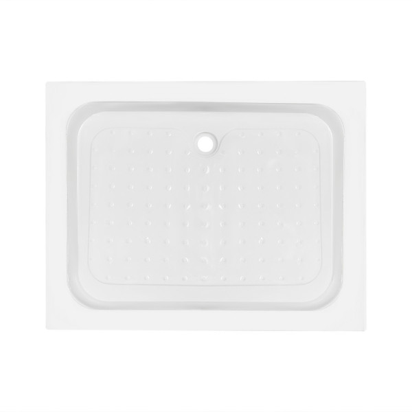 Душевой поддон KAPIELKA ST100x80х14 низкий, прямоугольный, диаметр слива 52 мм Lidz