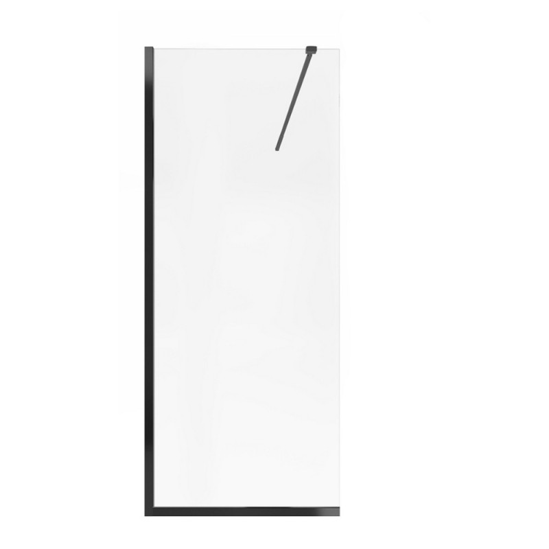 Душевая перегородка Qtap Walk-In Standard BLM209.C8 90х200 см, стекло Clear 8 мм, покрытие CalcLess