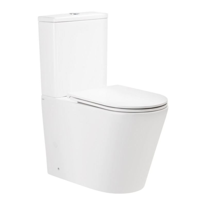 Унітаз-компакт Qtap Scorpio безобідковий з сидінням Soft-close QT14226002W