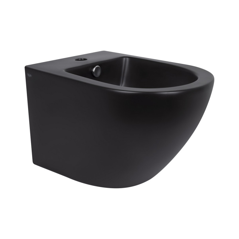 Биде подвесное Qtap Robin 495х370х325 Matt black QT1355046FMB