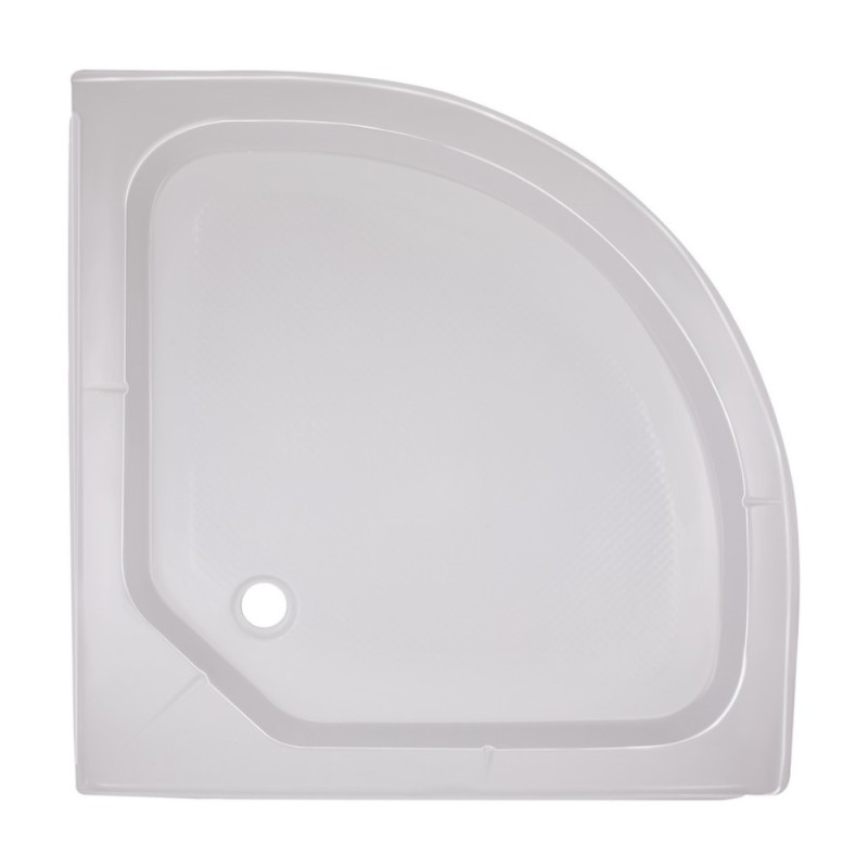 Lidz Душевой поддон KAPIELKA ST80x80x14 низкий, полукруглый,  диаметр слива 52 мм