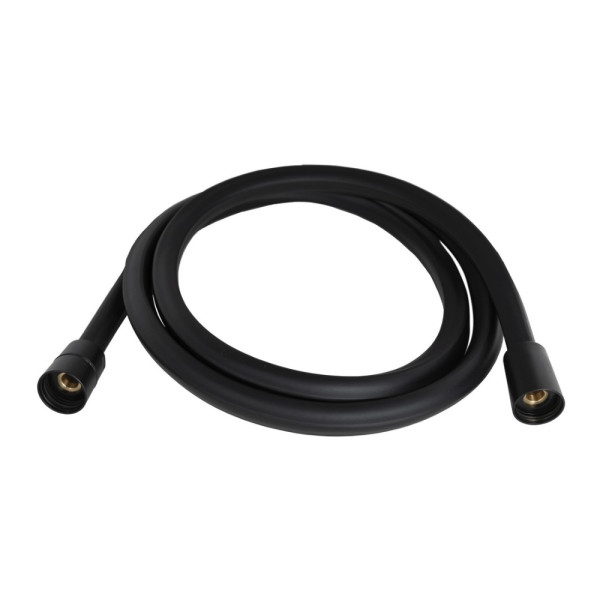 Шланг для ручного душу Qtap Hadice 1600 мм прямоугольний QTHADPVCSQ160B Black Matt