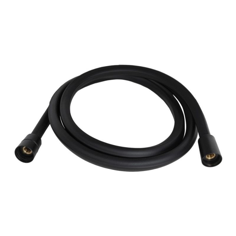 Шланг для ручного душу Qtap Hadice 1600 мм прямоугольний QTHADPVCSQ160B Black Matt