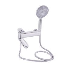 Смеситель для ванны Qtap Jay с поворотным изливом (c душевым гарнитуром) QTJAY260CRM45542 Chrome