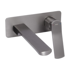 Змішувач для раковини Qtap Slavonice прихованого монтажу QTSLA273GMB45920 Gunmetal Black PVD