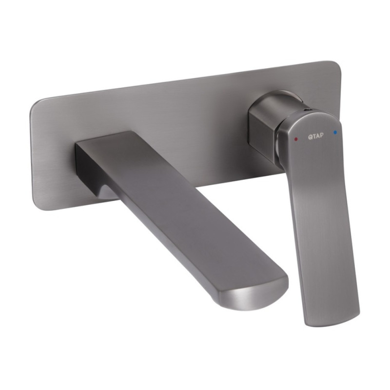 Смеситель для раковины Qtap Slavonice скрытого монтажа QTSLA273GMB45920 Gunmetal Black PVD