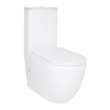 Унітаз підлоговий Qtap Robin New Ultra Quiet безобідковий з сидінням Soft-close WHITE QT13226083AW