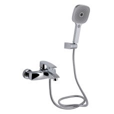 Смеситель для ванны Qtap Swan Eco (c душевым гарнитуром) QTSWA259CRM45534 Chrome
