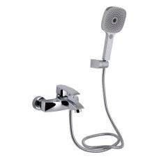 Змішувач для ванни Qtap Swan Eco (з душовим гарнітуром) QTSWA259CRM45534 Chrome