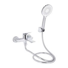 Змішувач для ванни Qtap Vlasta New (з душовим гарнітуром) QTVLA259CRM45642 Chrome