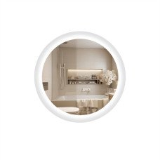 Зеркало Qtap Taurus R600 с LED-подсветкой Touch, с антизапотеванием, с диммером, рег. темп. цвета (3000-6500K) QT2478R607