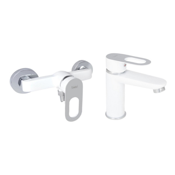 Набор смесителей Latwa 001 + Latwa 010 White