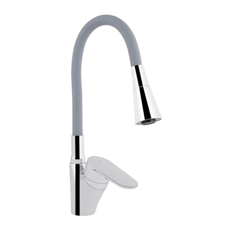 Смеситель для кухни Lidz Tani 007F3 с гибким изливом (k40) LDTAN007F3GCR31869 Chrome/Grey