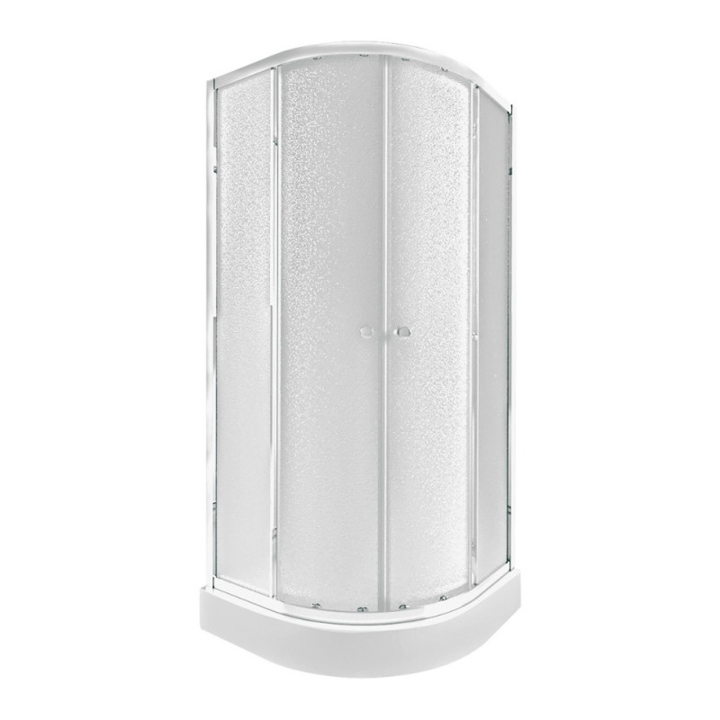 Набор Qtap душевая кабина Presto CRM1099AP5 Pear 1970x900x900 мм + поддон Robin 309912C 90x90x12 см с сифоном