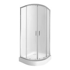 Набір Qtap душова кабіна Taurus CRM1099AC6 Clear 2020x900x900 мм + піддон Robin 309912C 90x90x12 см з сифоном