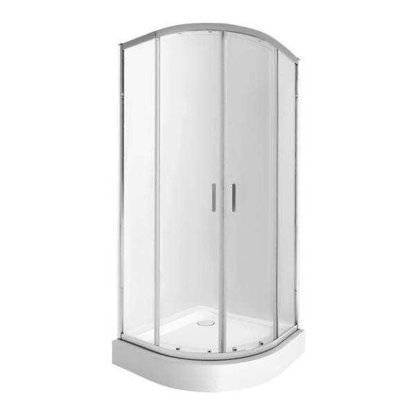 Набор Qtap душевая кабина Taurus CRM1099AC6 Clear 2020x900x900 мм + поддон Robin 309912C 90x90x12 см с сифоном