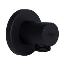 Підключення для шланга Qtap Spojeni округле QTCRBB030 Black Matt