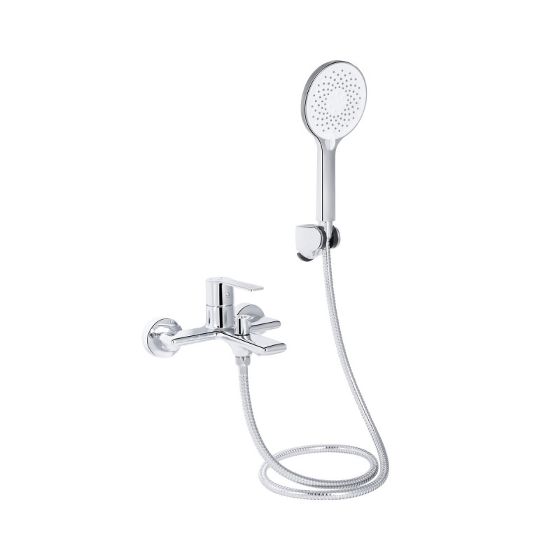 Смеситель для ванны Qtap Taurus (c душевым гарнитуром) QTTAU259CRM45661 Chrome
