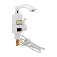 Проточный кран-водонагреватель кухонный для кухни Lidz Warm 057 LDWAR057WCR24983 White / Chrome