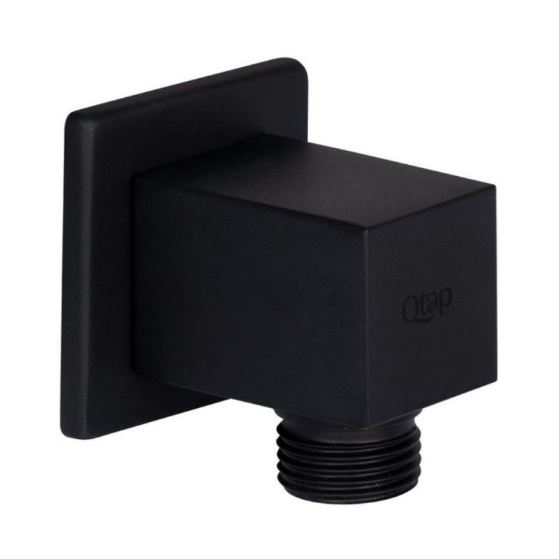 Подключение для шланга Qtap Spojeni прямоугольное QT809810842857NB Black Matt