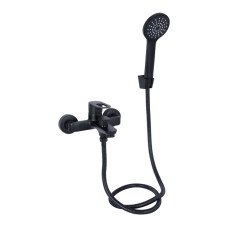 Змішувач для ванни Lidz Latwa 006 (з душовим гарнітуром) (k35) LDLAT006BLA45419 Black