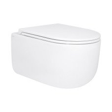 Унитаз подвесной Qtap Taurus безободковый с сиденьем Soft-close QT2433084EUQW