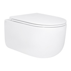Унитаз подвесной Qtap Taurus безободковый с сиденьем Soft-close QT2433084EUQW