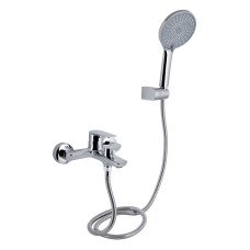 Смеситель для ванны Qtap Leo New (c душевым гарнитуром) QTLEO259CRM45563 Chrome