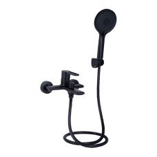 Змішувач для ванни Qtap Taurus (з душовим гарнітуром) QTTAU259BLM45662 Black Matt