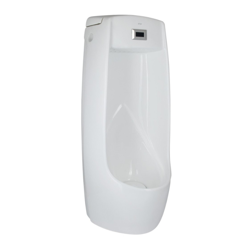 Писсуар напольный Qtap Scorpio с ИК-датчиком автоматического смыва 430х370х990 White QT1488101HW