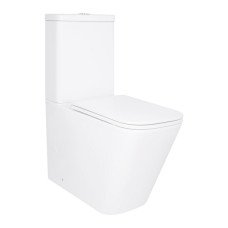 Унітаз підлоговий Qtap Tern Ultra Quiet безобідковий з сидінням Soft-Close QT17226003AW White