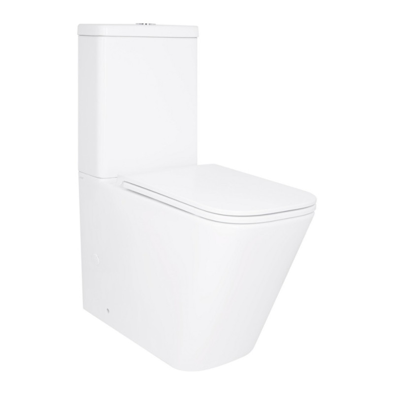 Унітаз підлоговий Qtap Tern Ultra Quiet безобідковий з сидінням Soft-Close QT17226003AW White
