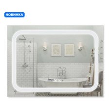 Зеркало Qtap Mideya (DC-F906) 800х600 с LED-подсветкой Touch, с диммером, рег. яркости QT2078F906W
